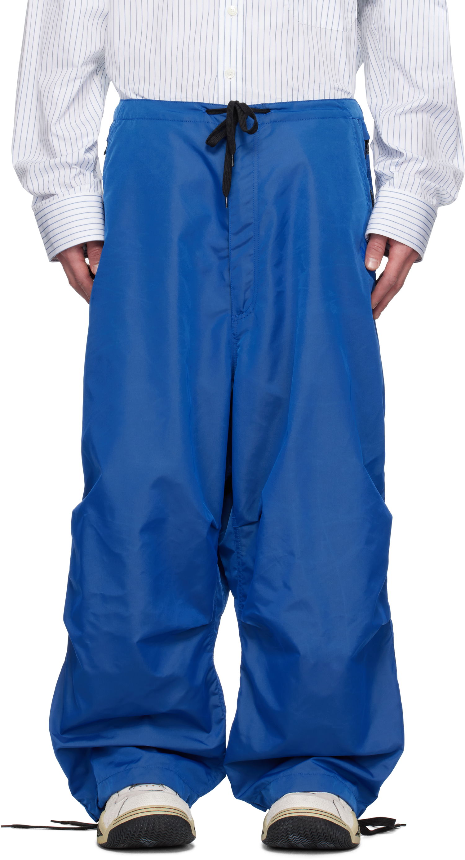 Nohavice HED MAYNER Satin Track Pants Modrá | RMCJ00GC99FAB0024500, 0