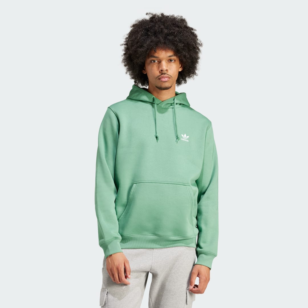 Mikina adidas Performance Trefoil Essentials Hoodie Zelené | IN0665, 0