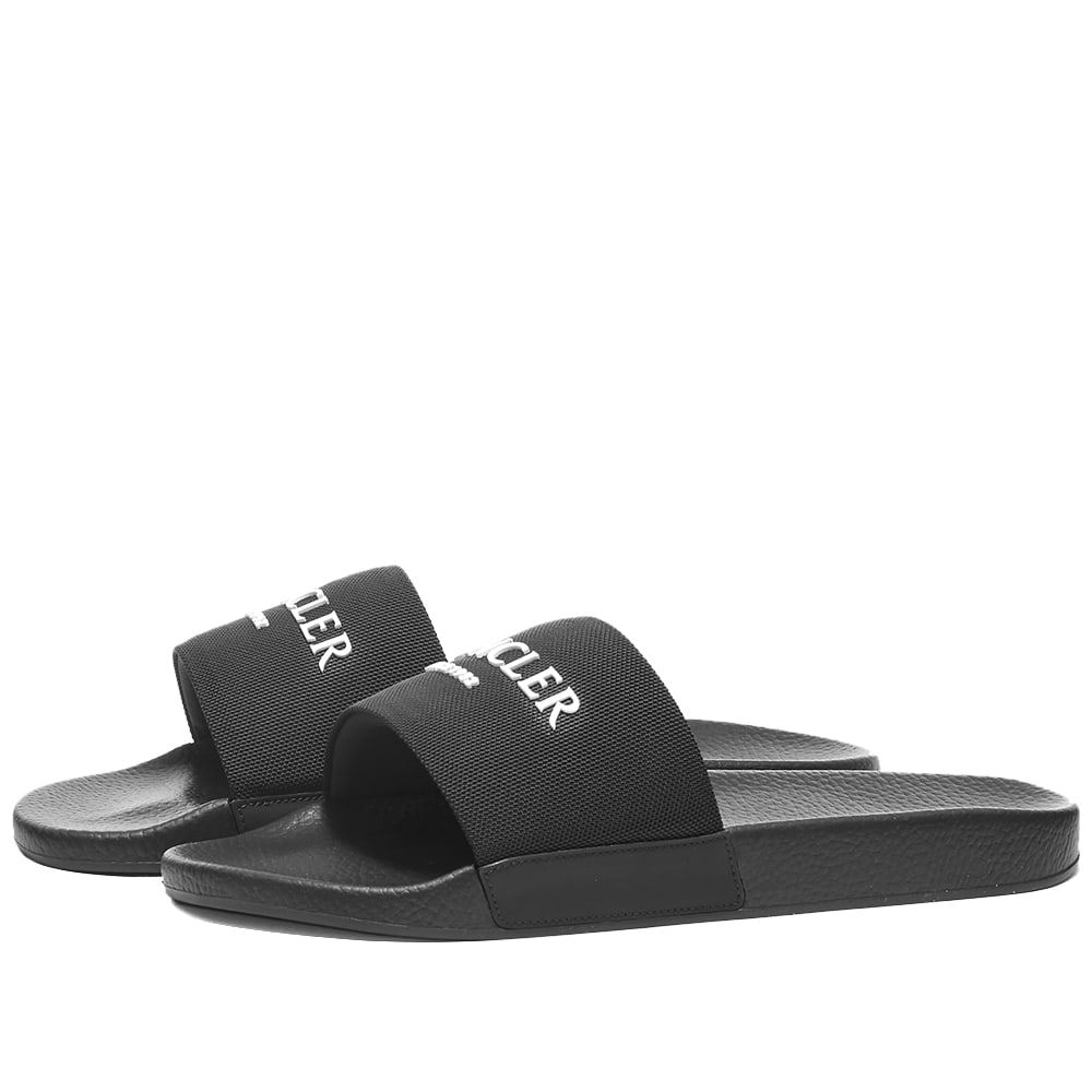 Tenisky a topánky Moncler Basile Logo Print Pool Slide Čierna | 4C000-50-M1664-999, 0