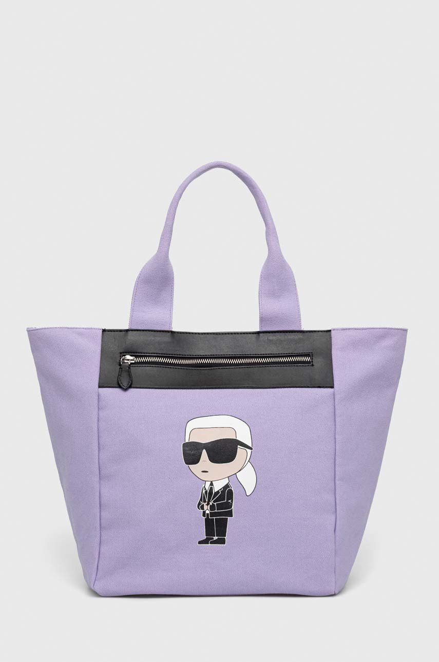 Kabelka KARL LAGERFELD Handbag Fialová | 230W3015, 0