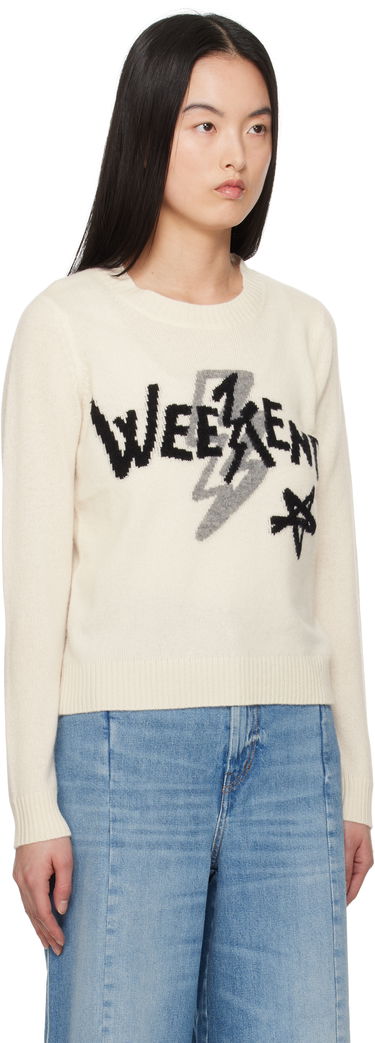 Sveter Max Mara Weekend Max Mara Kansas Graphic Print Sweater Biela | 2515361011600, 1