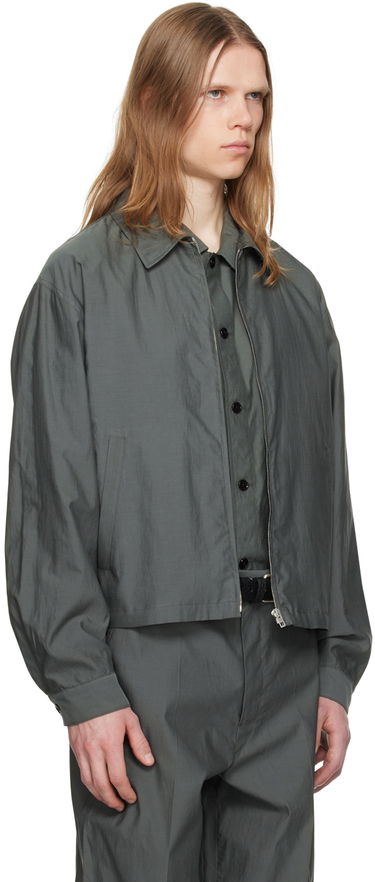 Bomber bunda LEMAIRE Lemaire Washed Zip-Up Jacket Zelené | OW1062 LF1209, 1