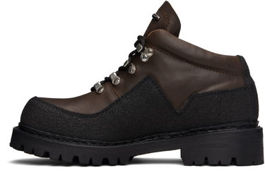 Tenisky a topánky OUR LEGACY Quest Textured-Panel Lace-Up Boots Hnedá | A4257QM, 2