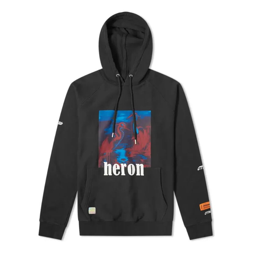Mikina HERON PRESTON Heron Preston Heron Graphic Hoodie Čierna | HMBB001S197570381088