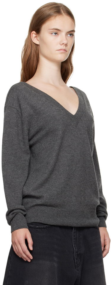 Sveter We11done Deep V-Neck Sweater Šedá | WD-KT2-24-642-W-GY, 1
