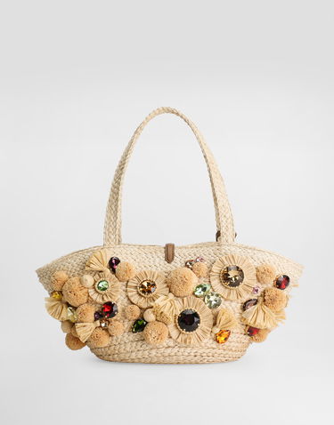Tote bag Dolce & Gabbana Dolce & Gabbana Coffa Capri Tote Bag Béžová | BB7819AP2988Z096, 3