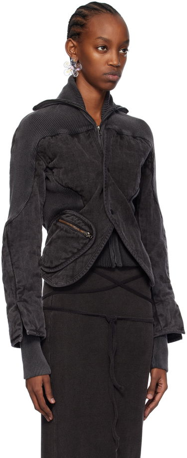 Bunda Ottolinger Ottolinger Silhouette Denim Jacket Čierna | 2100302, 1