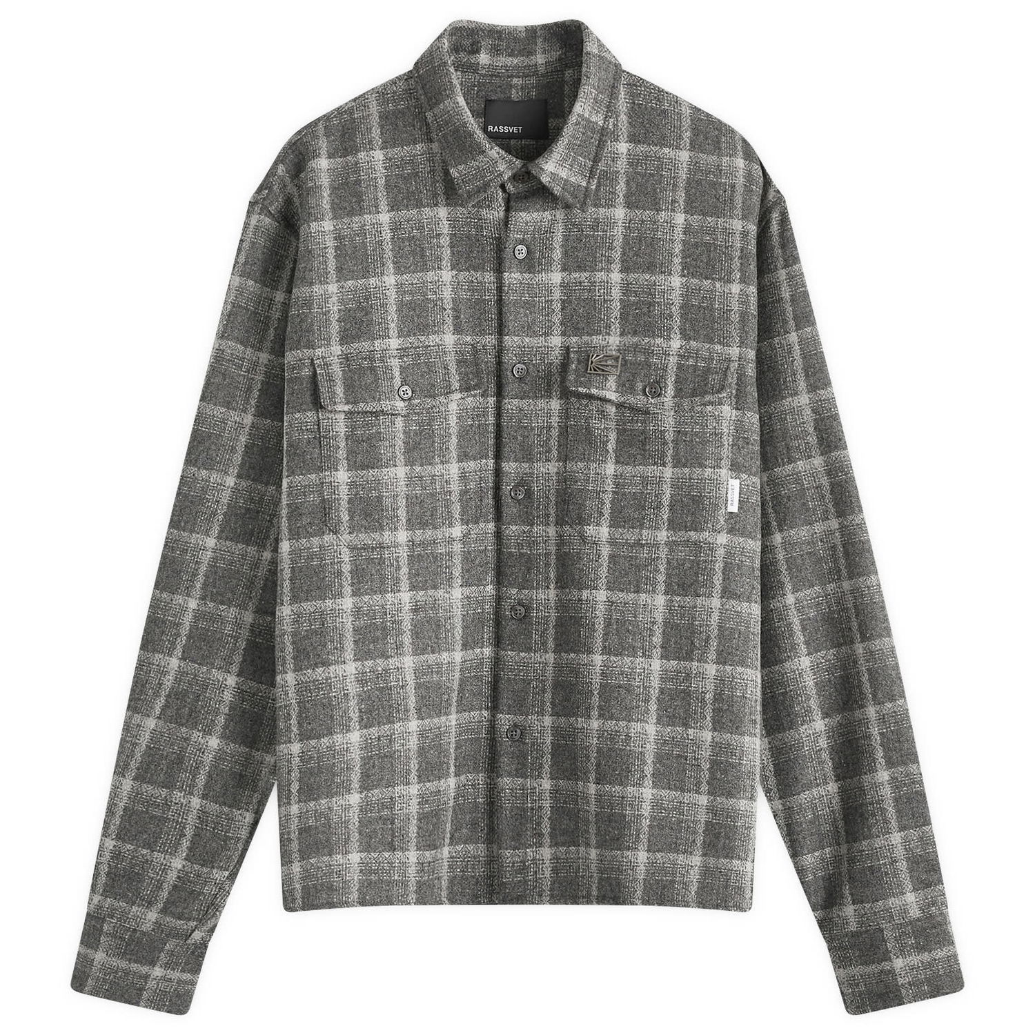 Košeľa PACCBET Men's Flannel in Grey, Size Large Šedá | PACC15B003-GRY, 0