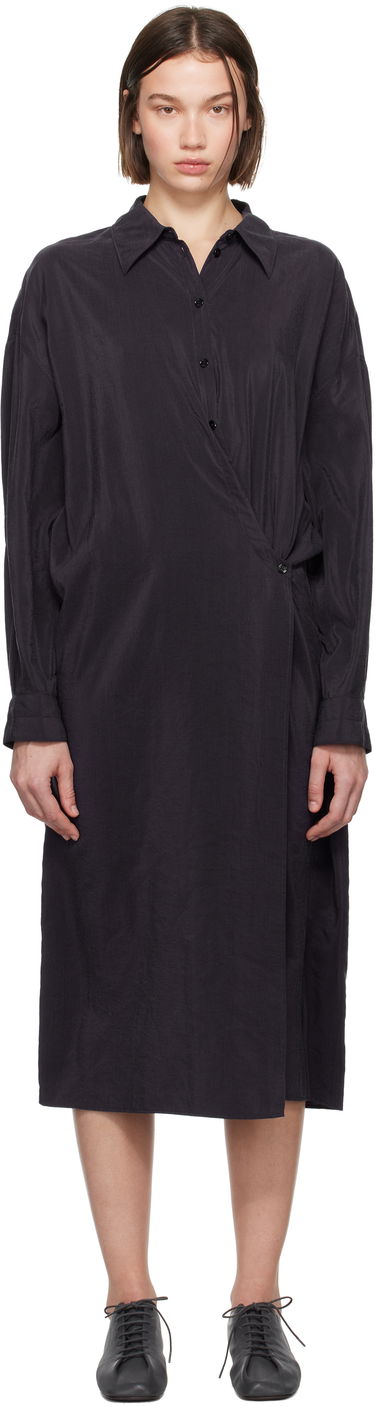 Šaty LEMAIRE Straight Collar Twisted Dress Čierna | DR1092 LF1308, 0
