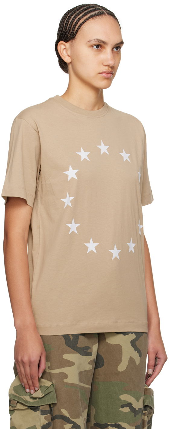 Tričko Études Wonder Star Print T-Shirt Béžová | E24MM102A00762, 1