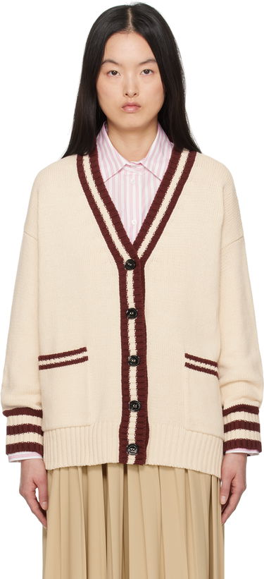 Sveter Max Mara Weekend Max Mara Vicolo Knit Cardigan Béžová | 2515341061600, 0