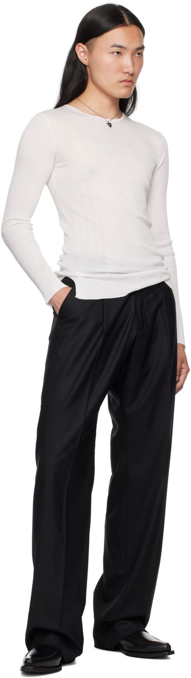 Sveter Enfants Riches Déprimés Enfants Riches Déprimés Fitted Thermal Sweater Biela | 080-241, 3