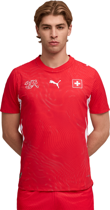 Dres Puma Switzerland Authentic Home 2026 Ultraweave Football Jersey Červená | 783217-01, 3