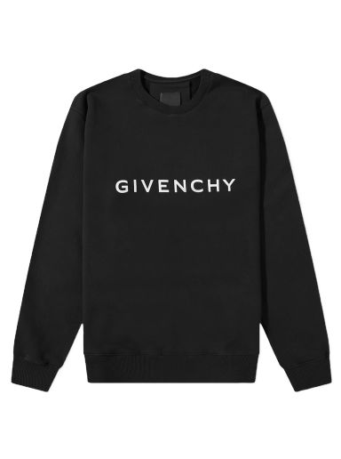 Mikina Givenchy Logo Crew Sweat Čierna | BMJ0HA3YAC-001