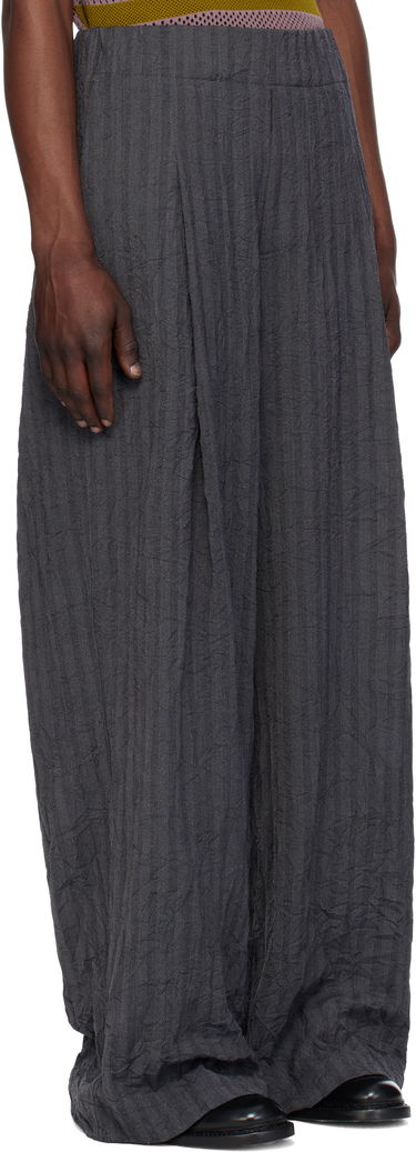 Nohavice Dries Van Noten Dries Van Noten Pleated Wide-Leg Trousers Hnedá | 251-020907-1504, 4