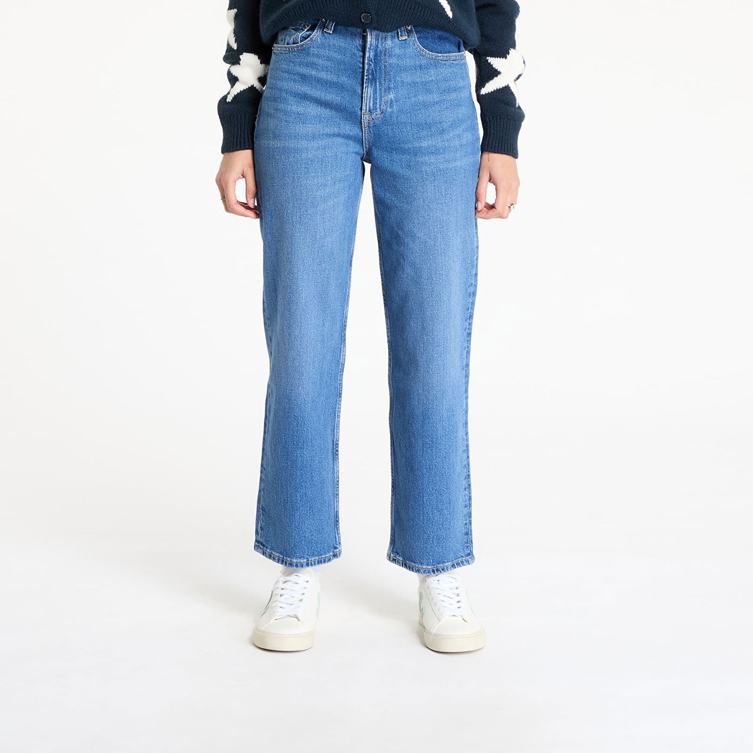 Džínsy Tommy Hilfiger Tommy Jeans Layla High Slim Straight Jeans W28/L30 Modrá | DW0DW19563 1A5, 0