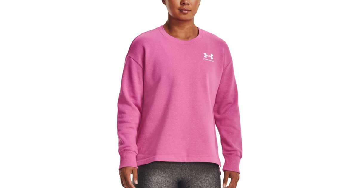 Mikina Under Armour Rival Fleece Sweatshirt Ružová | 1369423-659, 1
