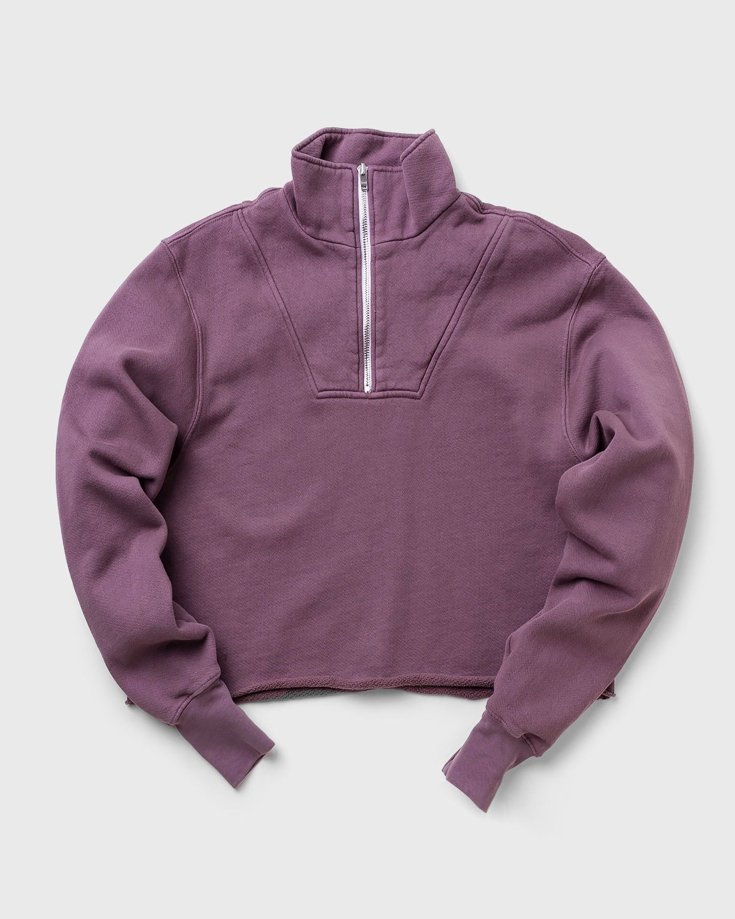 Mikina LES TIEN Les Tien Crop Half Zip Pullover, Size M Fialová | W-CF-1051, 0