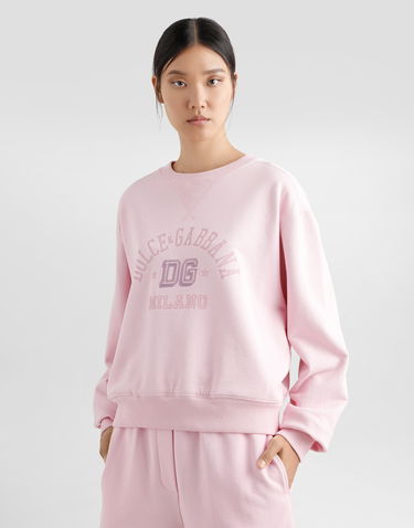 Mikina Dolce & Gabbana Dolce & Gabbana Raised DG Embroidery Jersey Sweatshirt Ružová | F9S43ZGDCX5F2528, 3