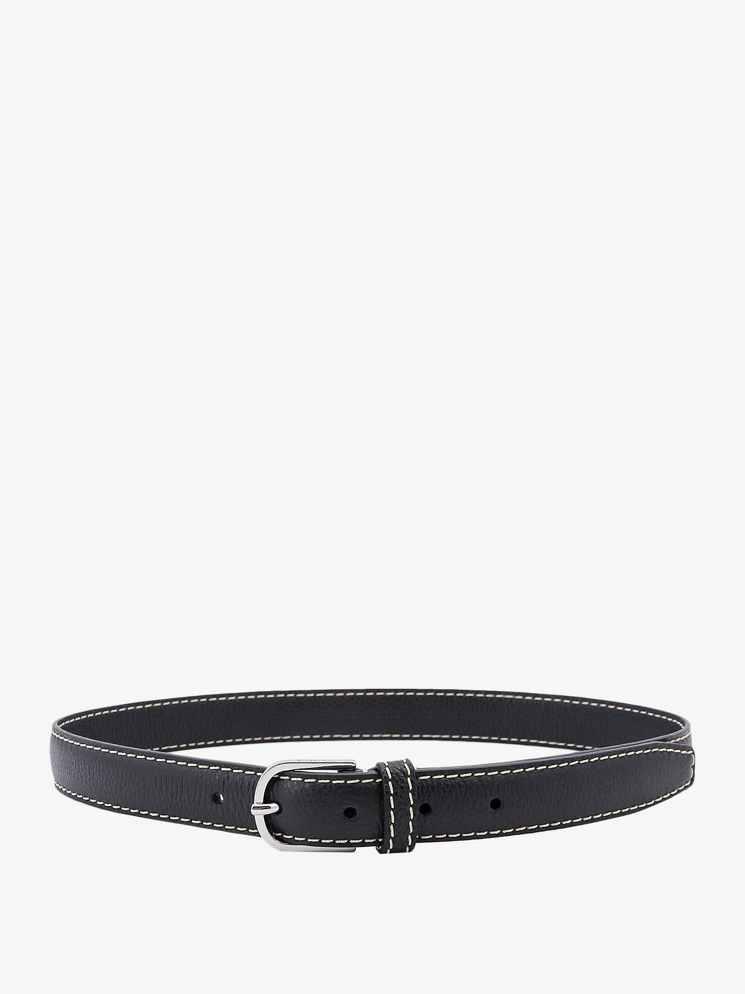 Opasok TOTEME Leather Belt With Contrast Stitching by Čierna | 233812613200, 0