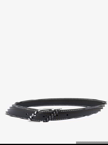 Opasok TOTEME Leather Belt With Contrast Stitching by Čierna | 233812613200, 0