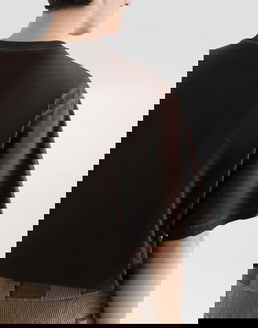 Tričko Dolce & Gabbana Dolce & Gabbana Embroidered Cotton T-Shirt Hnedá | G8PN9ZG7PFZM1213, 2