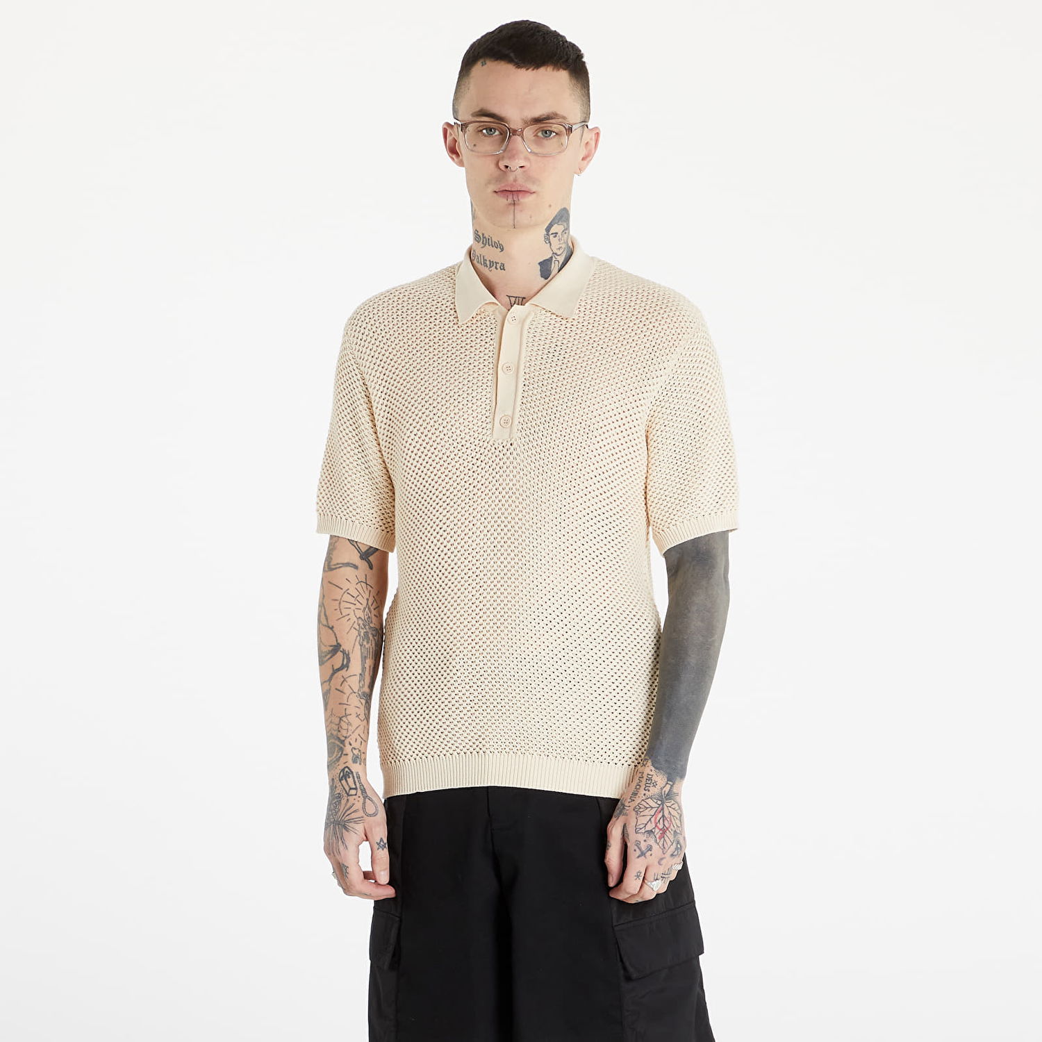Polo tričko Arte Antwerp Kiewic Knit Polo Béžová | SS22-022K Cream, 1
