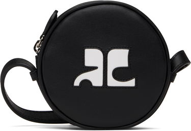 Taška cez rameno Courrèges Courrèges Reedition Leather Circle Bag Čierna | PERGSA066CR0065, 0