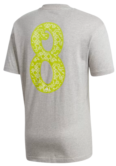 Tričko adidas Performance Sportswear Athletics Lucky 8 Graphic Šedá | ge4652, 1