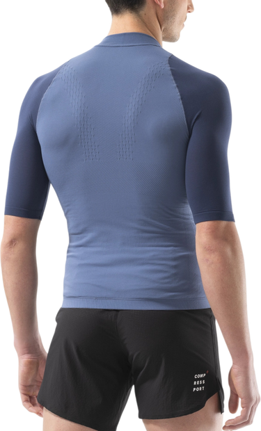 Dres Compressport Trail Racing Postural Short Sleeve Top Modrá | atsm4905122, 1