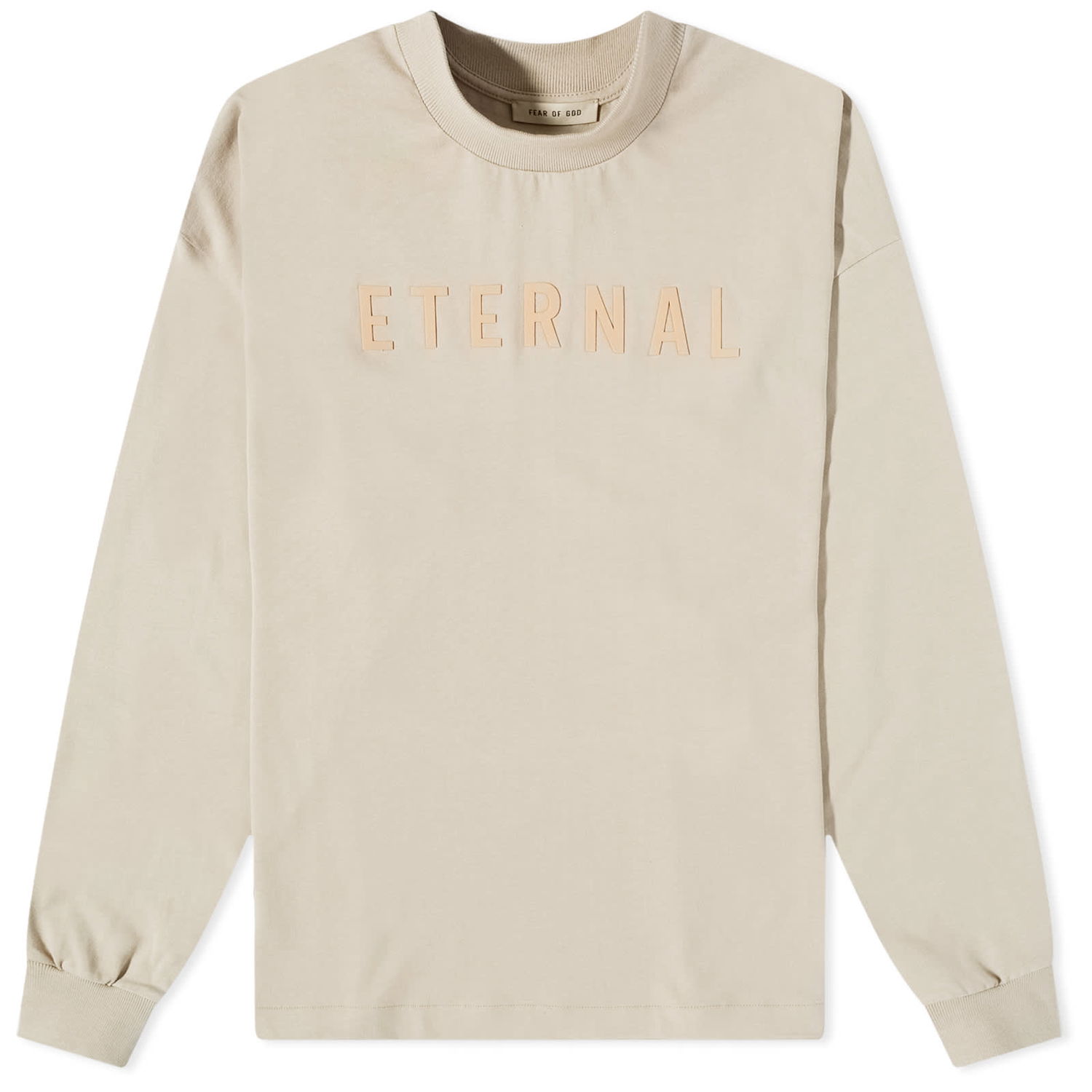 Tričko Fear of God Long Sleeve Eternal Cotton Tee Béžová | FGE50-002AJER-252, 0