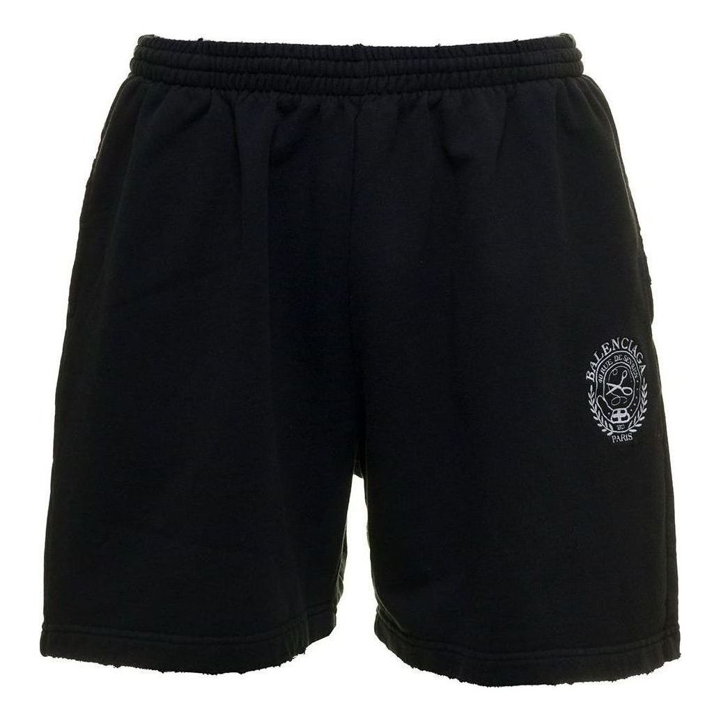 Šortky Balenciaga Logo Brushed Sweat Shorts Čierna | 676137TMVA39034, 0