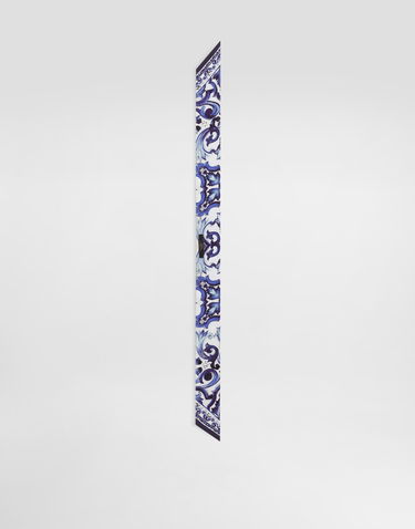Šál Dolce & Gabbana Dolce & Gabbana Majolica Print Silk Twill Bandeau Modrá | IS174WGDDHBHA3OO, 1