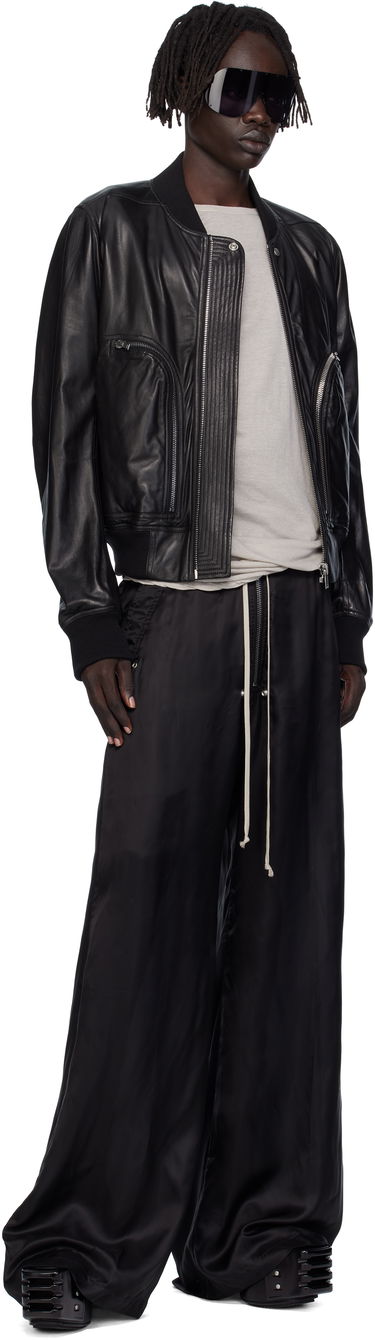 Nohavice Rick Owens Rick Owens Concordians Wide Bela Trousers Čierna | RU02E1366 K, 3