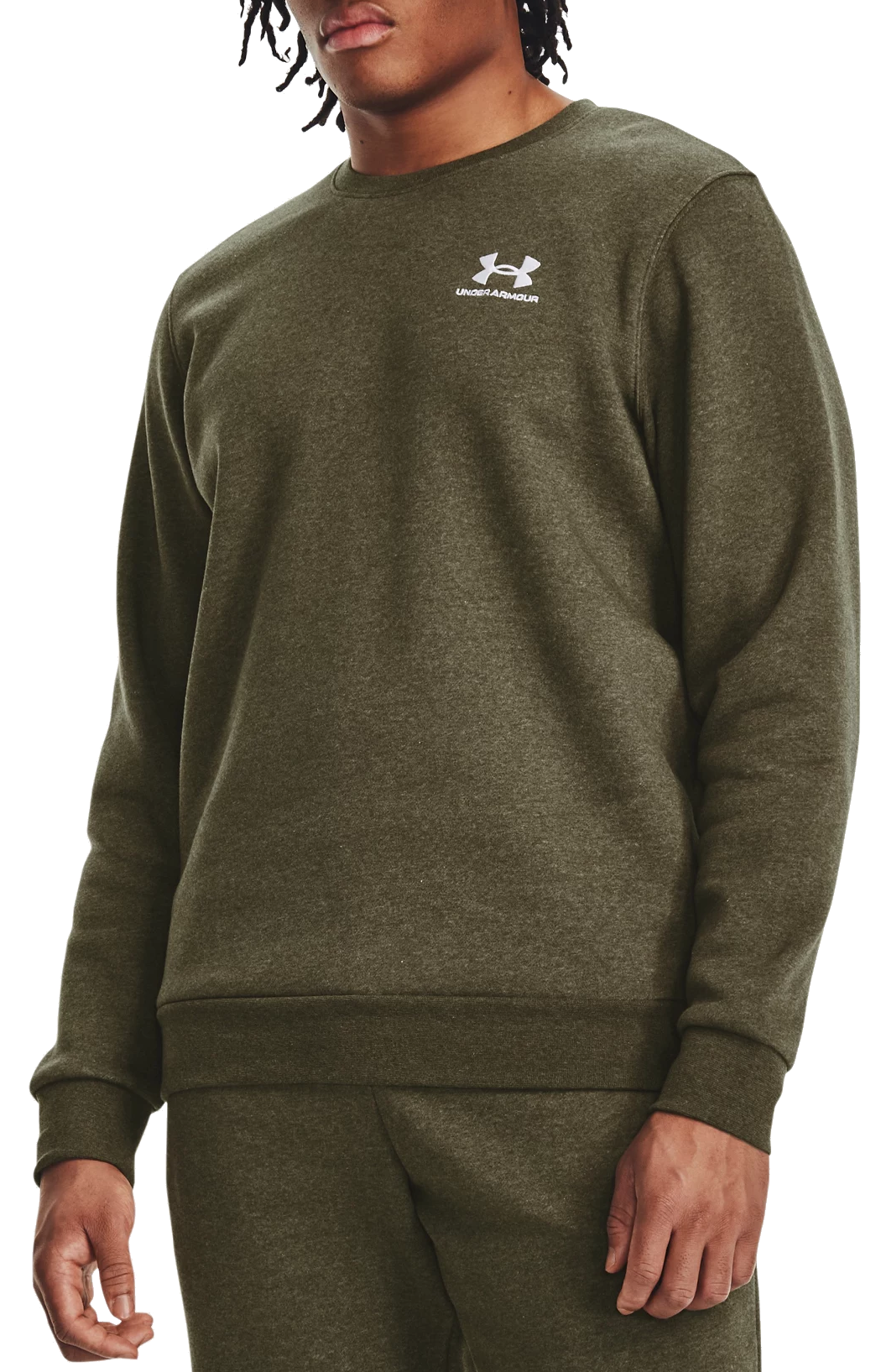 Mikina Under Armour Essential Fleece Crew Sweatshirt Zelené | 1374250-391, 0