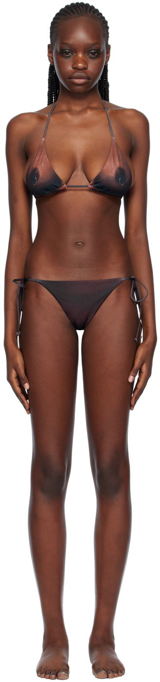 Plavky Jean Paul Gaultier 'The Ebony Body Tattoo' Bikini Set Hnedá | 23/15-F-SG020-J535-67/23/15-F-SV, 0