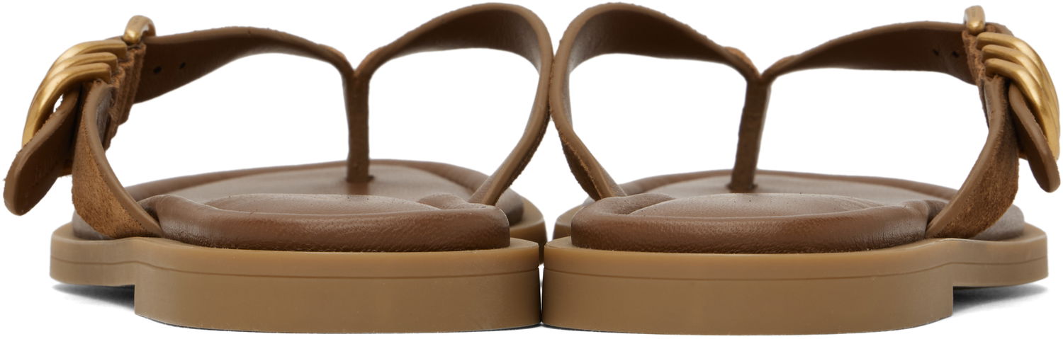 Starostlivosť o obuv rag & bone rag & bone Gia Suede Thong Sandals Hnedá | WFF25SF1003SU03, 1