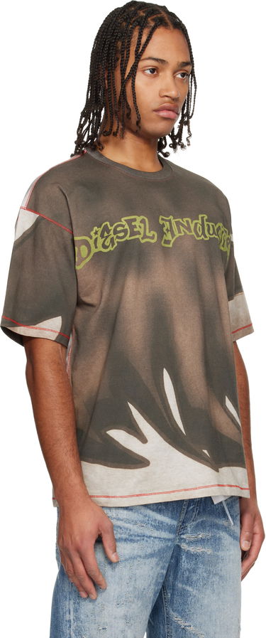 Tričko Diesel T-Boxt-Show Oversized Washed Graphic T-shirt with Contrast Stitching Rôznofarebný | A21230-0BKBY-7FMA, 1