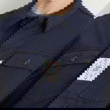Bunda C.P. Company Plated Denim Work Jacket Navy | 19CMOW147A-110466W-D08, 5