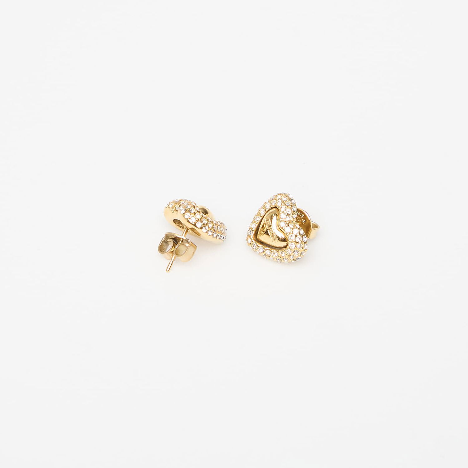 Náušnice GUESS Beloved Heart Stud Earrings with Stones Rôznofarebný | JUBE05020JWYG-GOLD, 1