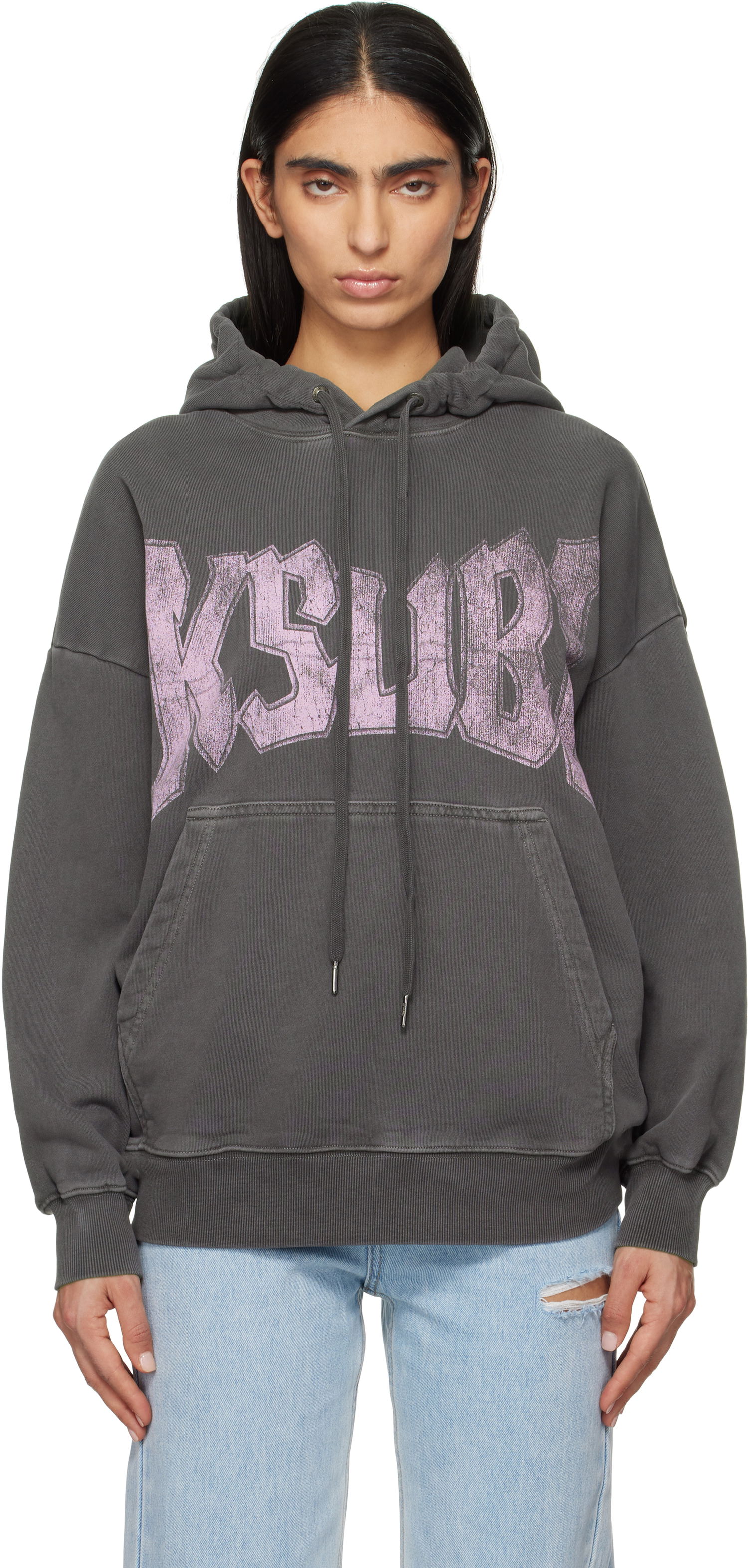 Mikina Ksubi Ksubi World Tour Oh G Hoodie Šedá | WPS25FL003, 0