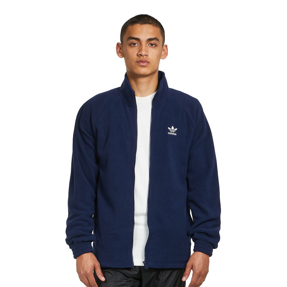 Mikina adidas Originals Trefoil Teddy Fleece Jacket Navy | HK7296, 0