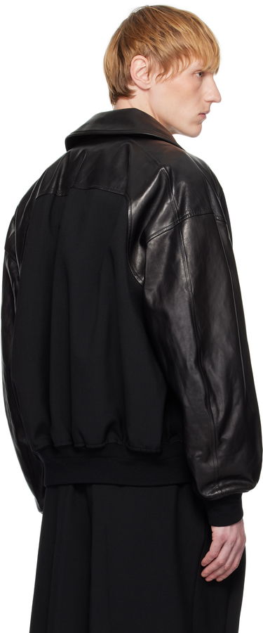 Bomber bunda Jil Sander Jil Sander Padded Leather Bomber Jacket Čierna | J21SW0050_J40160, 2