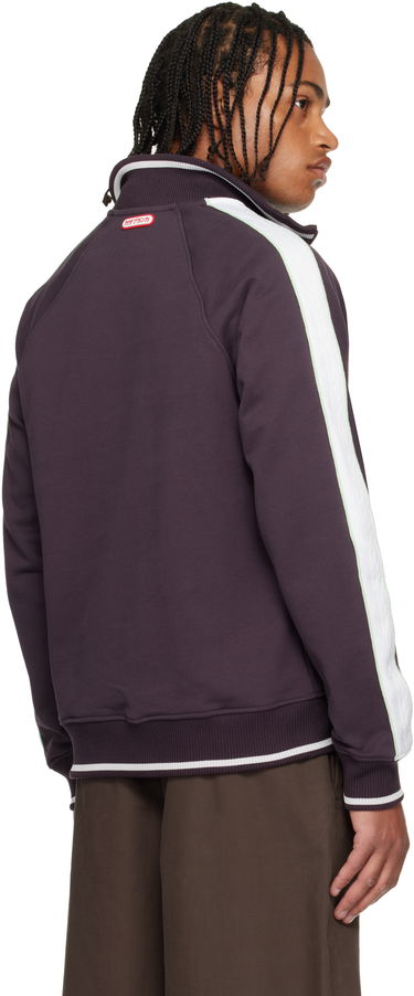 Mikina Casablanca Quarter Zip Laurel Sweatshirt Fialová | M-AW25-JTP-419-01, 2