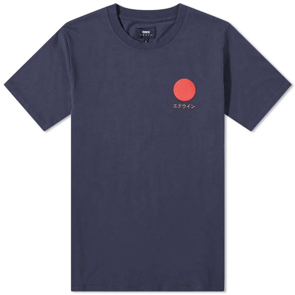 Tričko EDWIN Japanese Sun Tee Navy | I025020-NYB67, 0
