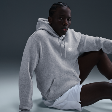 Mikina Nike Nike Club Fleece Hoodie Šedá | FN3859-063, 4