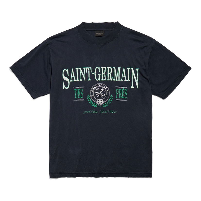 Tričko Balenciaga Saint Germain Graphic T-Shirt Čierna | 809122TRVP18065