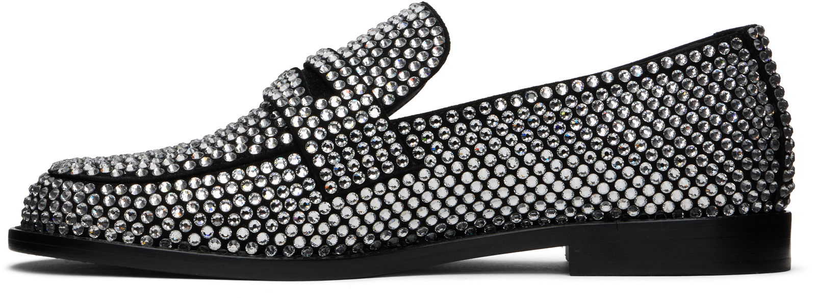 Amina Muaddi Tilda Crystal Loafers