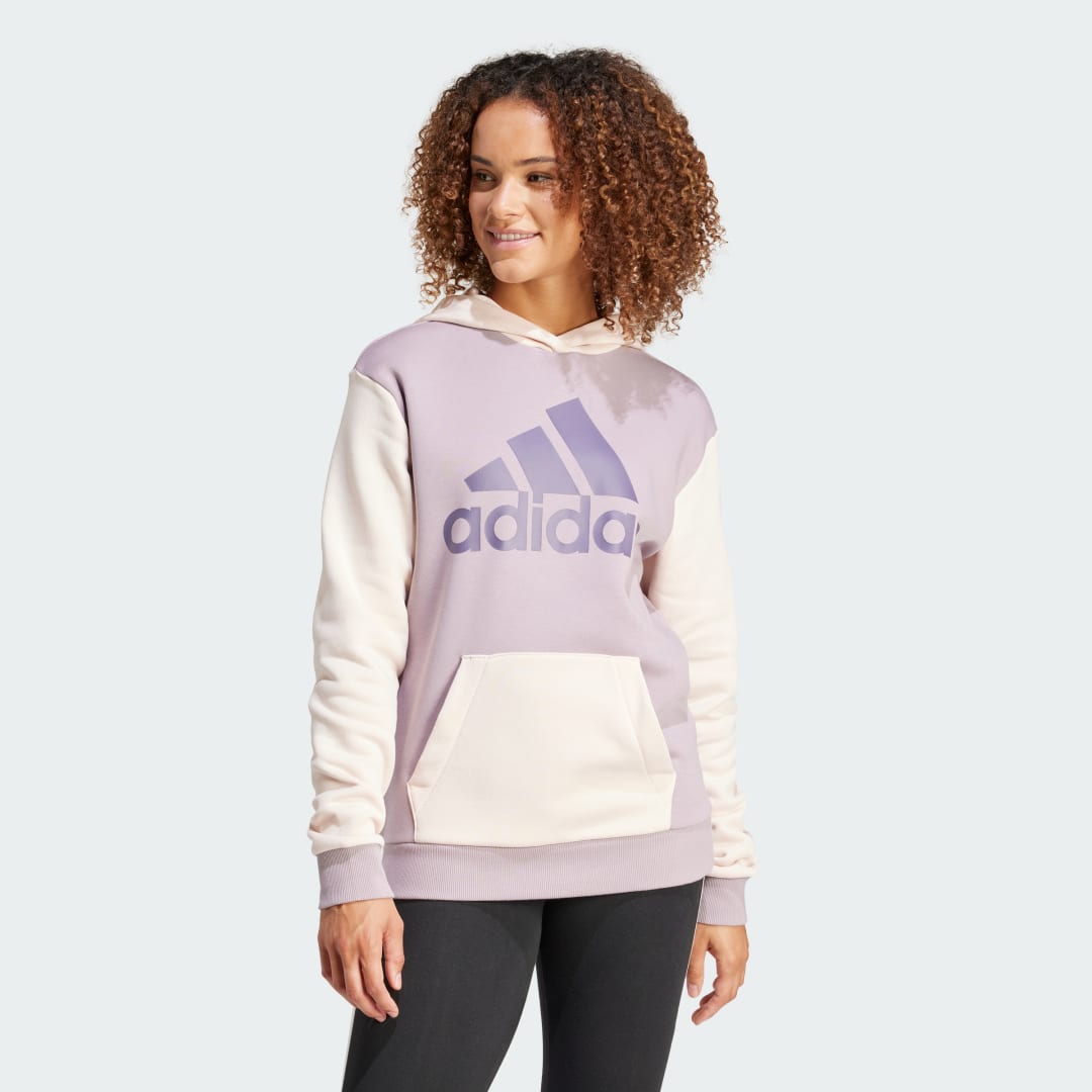 Mikina adidas Performance Sportswear Essentials Logo Boyfriend Fleece Hoodie Ružová | IR9340, 0