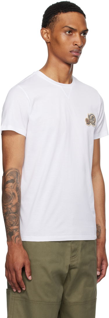 Tričko Moncler Moncler Double Logo Patch Cotton T-Shirt Čierna | K20918C000358390Y, 4